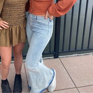 Size 27 flared free people jeans